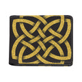 Gold Celtic Knot Symbol Print Bifold Wallet