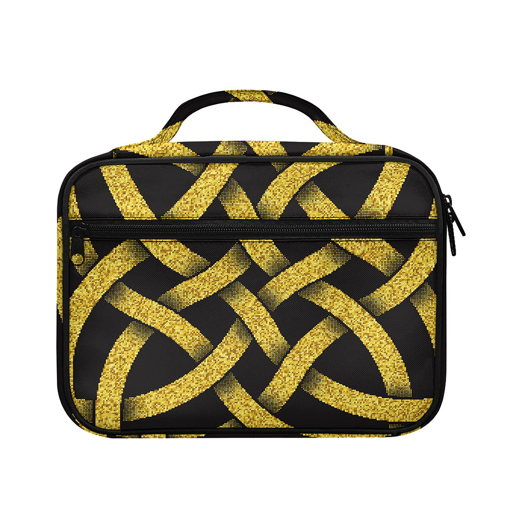 Gold Celtic Knot Symbol Print Briefcase Bible Bag