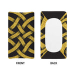 Gold Celtic Knot Symbol Print Changing Pad Cover