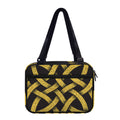 Gold Celtic Knot Symbol Print Double Strap Bible Bag