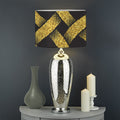 Gold Celtic Knot Symbol Print Drum Lamp Shade