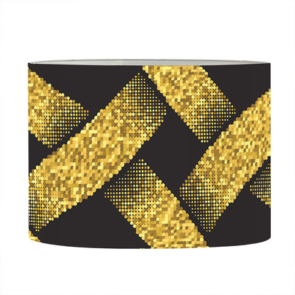 Gold Celtic Knot Symbol Print Drum Lamp Shade