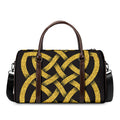 Gold Celtic Knot Symbol Print Duffel Bag
