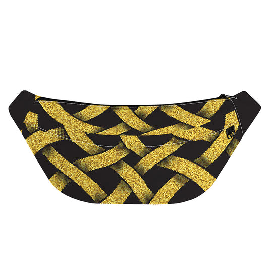 Gold Celtic Knot Symbol Print Fanny Pack