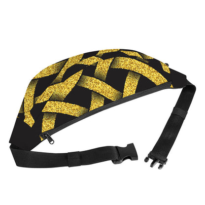 Gold Celtic Knot Symbol Print Fanny Pack