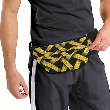 Gold Celtic Knot Symbol Print Fanny Pack