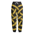 Gold Celtic Knot Symbol Print Fleece Lined Knit Pants