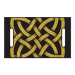Gold Celtic Knot Symbol Print Golf Cart Seat Cover