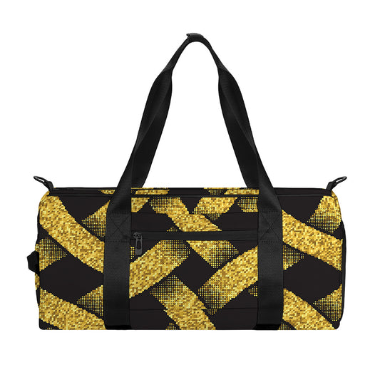 Gold Celtic Knot Symbol Print Gym Bag