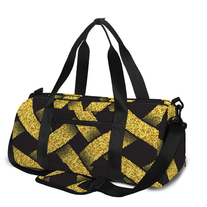 Gold Celtic Knot Symbol Print Gym Bag