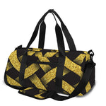 Gold Celtic Knot Symbol Print Gym Bag