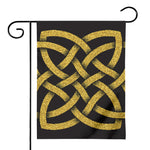 Gold Celtic Knot Symbol Print House Flag