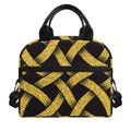 Gold Celtic Knot Symbol Print Insulated Lunch Bag