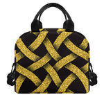 Gold Celtic Knot Symbol Print Insulated Lunch Bag
