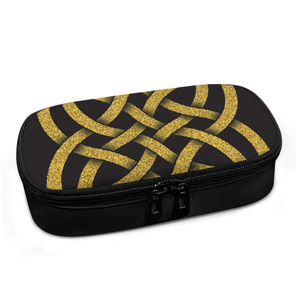 Gold Celtic Knot Symbol Print Insulin Cooler Travel Case
