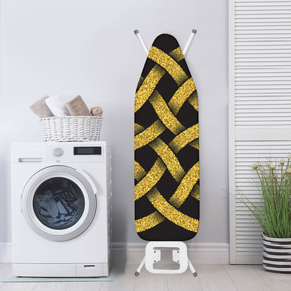 Gold Celtic Knot Symbol Print Ironing Board Cover