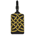 Gold Celtic Knot Symbol Print Luggage Tag