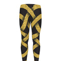 Gold Celtic Knot Symbol Print Men's Leggings