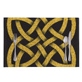 Gold Celtic Knot Symbol Print Placemat