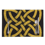 Gold Celtic Knot Symbol Print Placemat