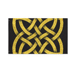 Gold Celtic Knot Symbol Print Polyester Flag