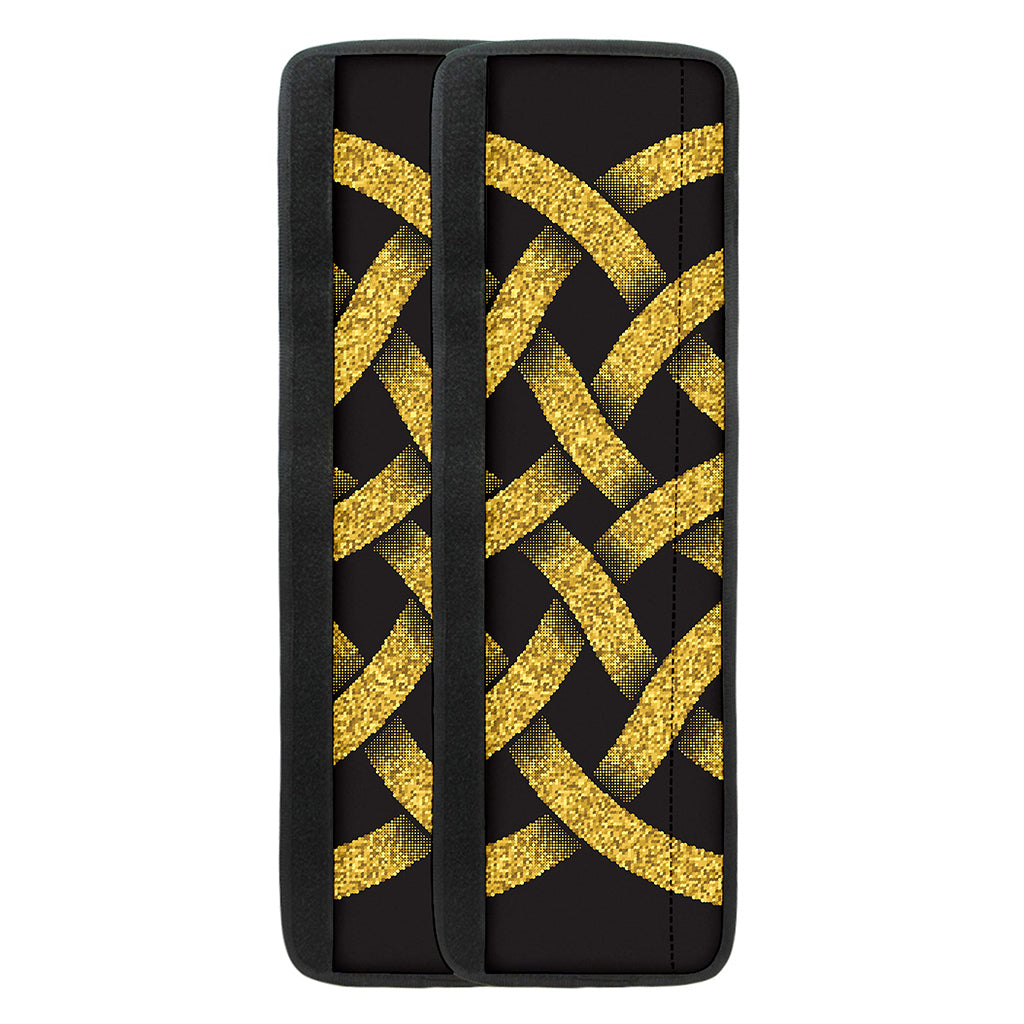 Gold Celtic Knot Symbol Print Refrigerator Handle Covers