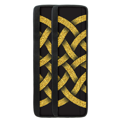 Gold Celtic Knot Symbol Print Refrigerator Handle Covers