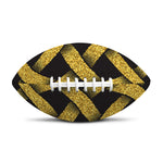 Gold Celtic Knot Symbol Print Rugby Ball