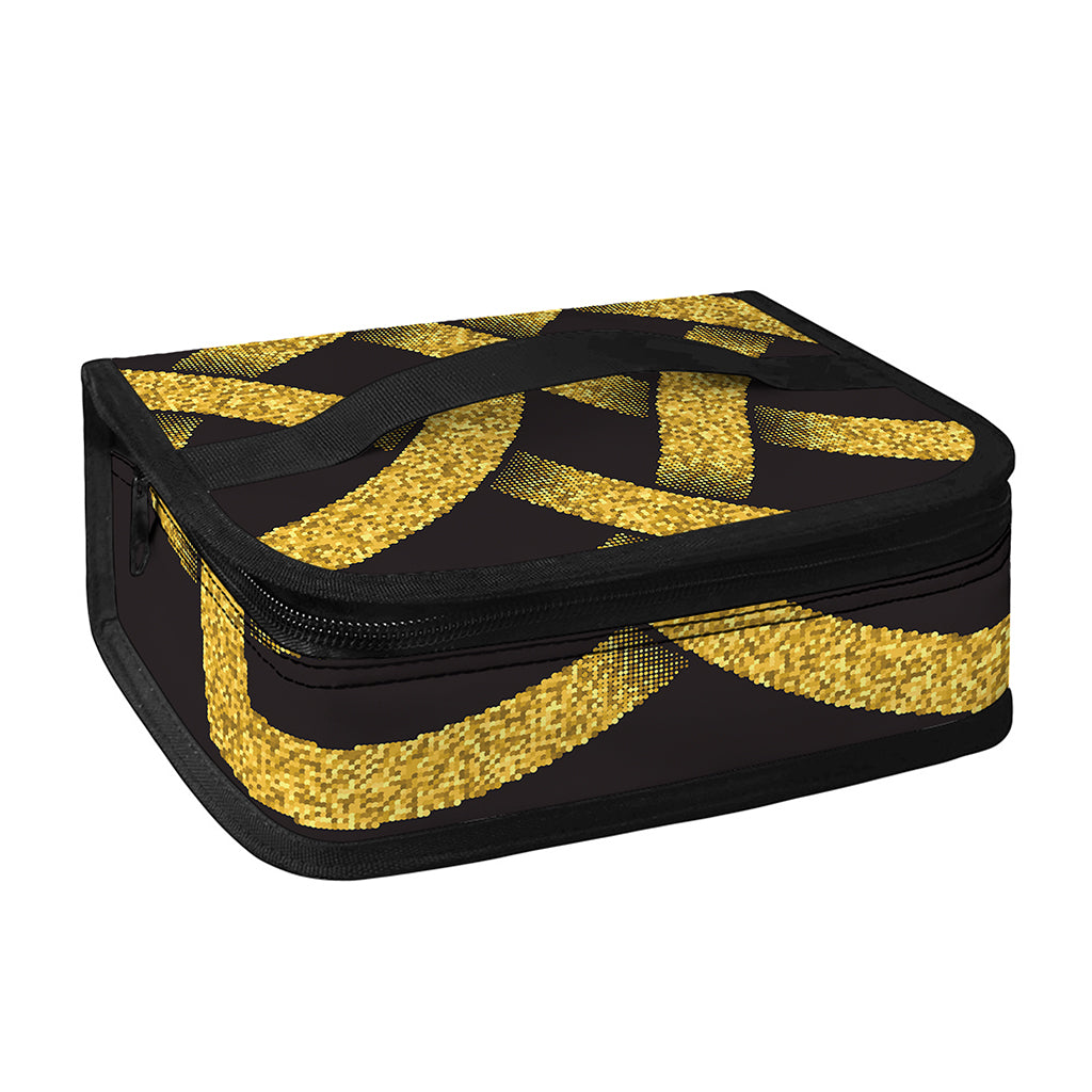 Gold Celtic Knot Symbol Print Small Lunch Bag