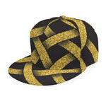 Gold Celtic Knot Symbol Print Snapback Cap