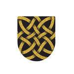 Gold Celtic Knot Symbol Print Toilet Lid Cover