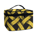 Gold Celtic Knot Symbol Print Travel Makeup Bag
