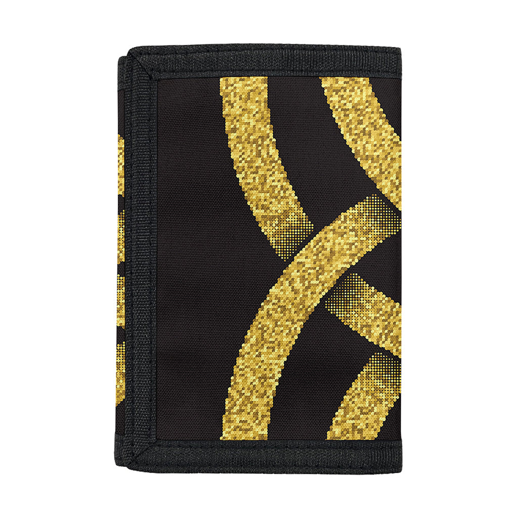 Gold Celtic Knot Symbol Print Trifold Wallet