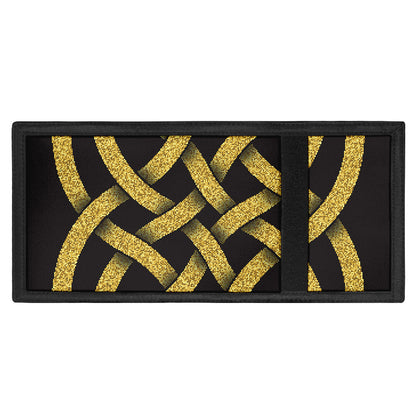 Gold Celtic Knot Symbol Print Trifold Wallet