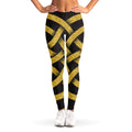 Gold Celtic Knot Symbol Print Women's Leggings