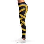 Gold Celtic Knot Symbol Print Women's Leggings