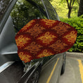 Gold Chinese Dragon Pattern Print Car Side Mirror Covers