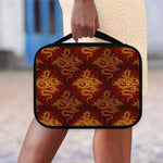 Gold Chinese Dragon Pattern Print Classic Bible Case