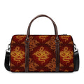 Gold Chinese Dragon Pattern Print Duffel Bag