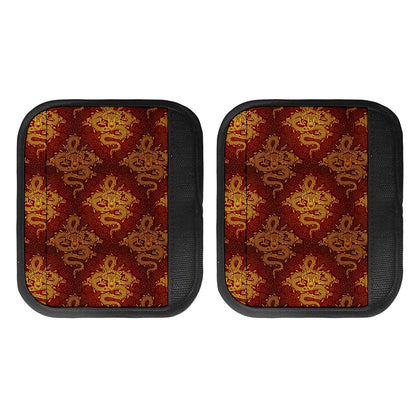 Gold Chinese Dragon Pattern Print Handle Covers