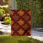 Gold Chinese Dragon Pattern Print House Flag