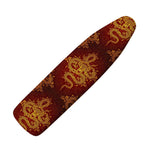Gold Chinese Dragon Pattern Print Ironing Board Cover