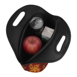 Gold Chinese Dragon Pattern Print Neoprene Lunch Bag