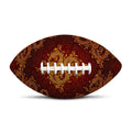 Gold Chinese Dragon Pattern Print Rugby Ball