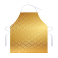 Gold Chinese Pattern Print Adjustable Apron