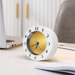 Gold Chinese Pattern Print Alarm Clock