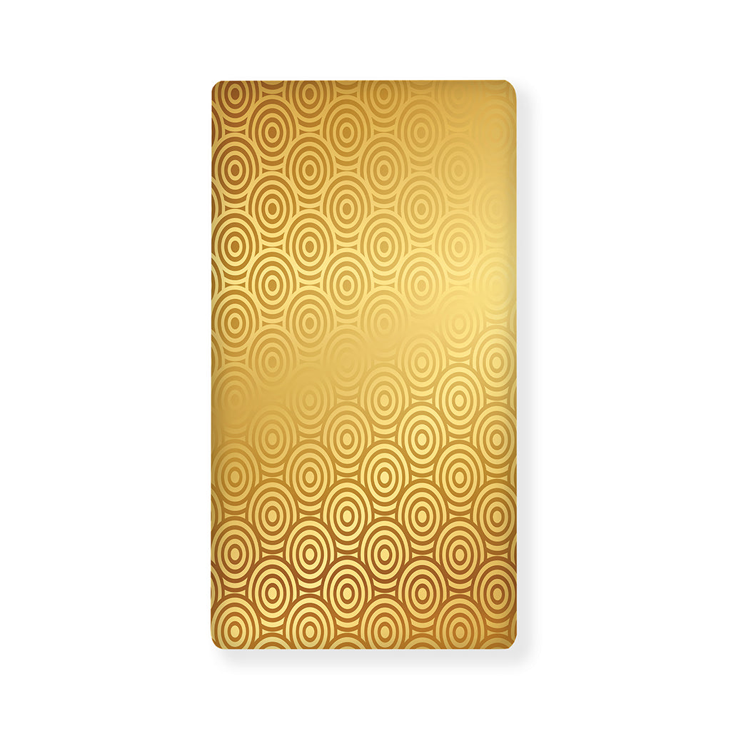 Gold Chinese Pattern Print Baby Crib Sheet