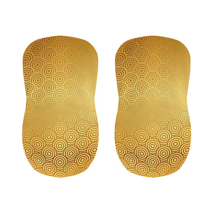 Gold Chinese Pattern Print Bar Stool Covers