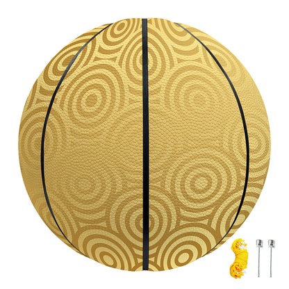 Gold Chinese Pattern Print Basketball