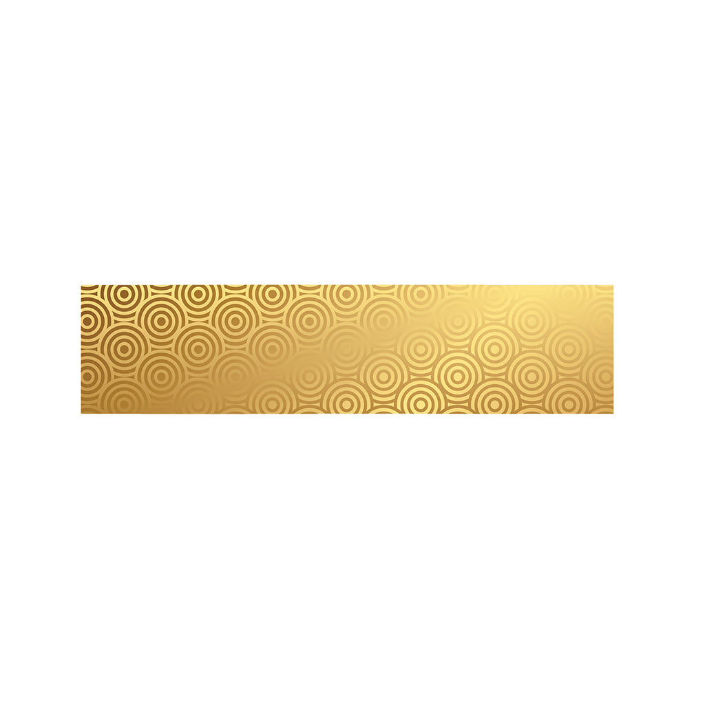 Gold Chinese Pattern Print Bed Runner